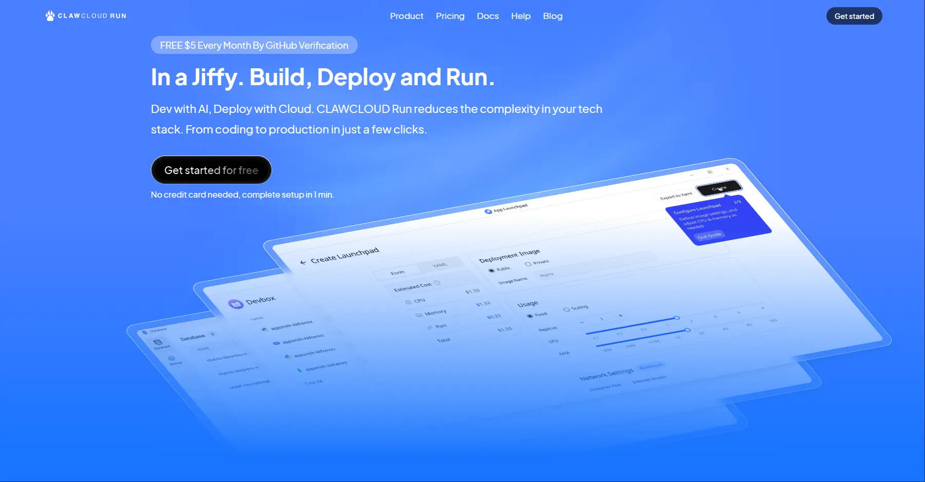 Claw Cloud Run:免费5美元永久额度!阿里云旗下Vercel替代品,无需信用卡一键部署